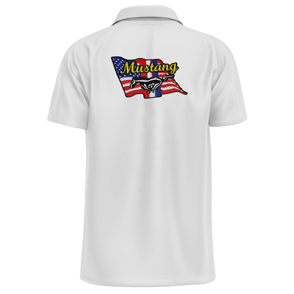 POLO MUSTANG USA FLAG
