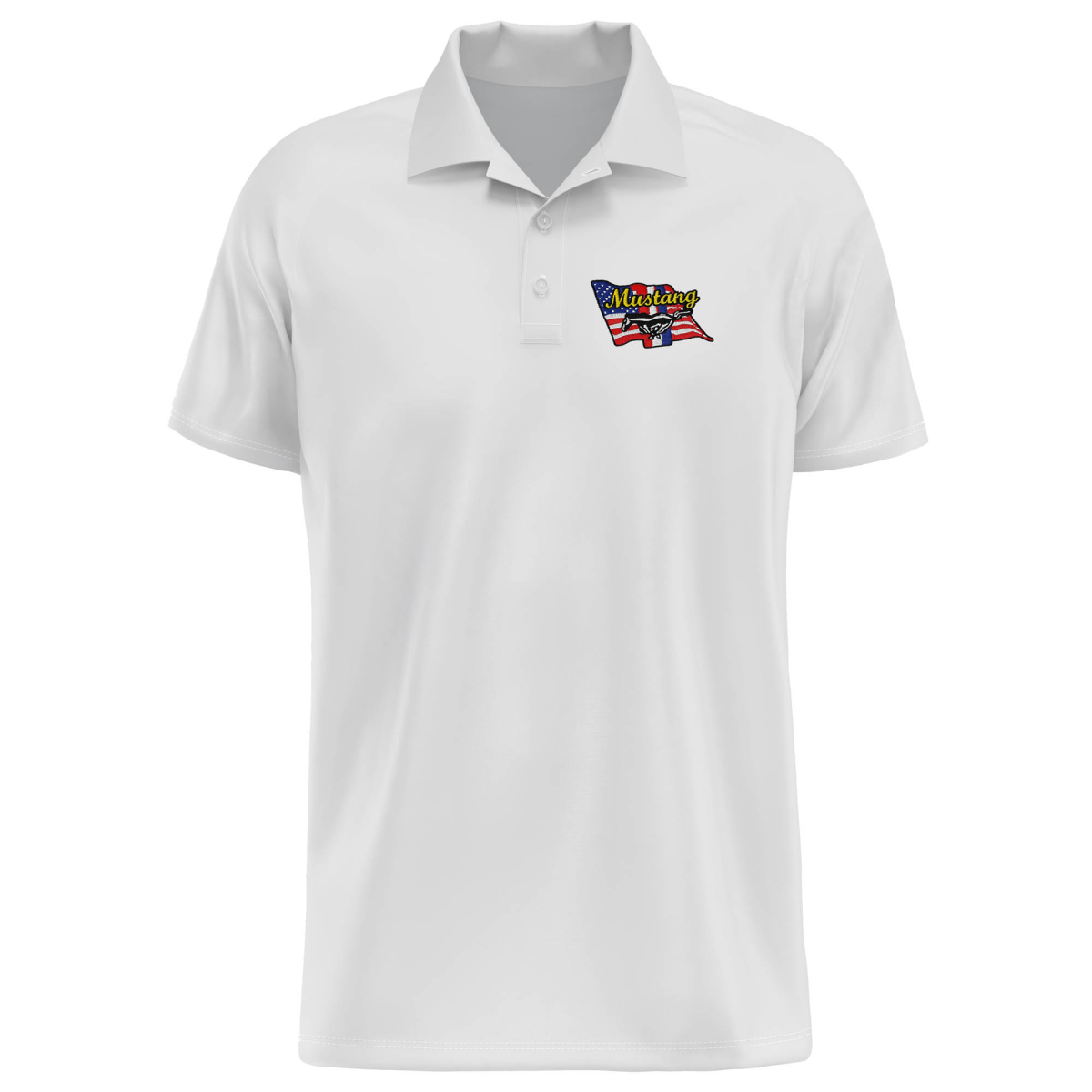 POLO MUSTANG USA FLAG
