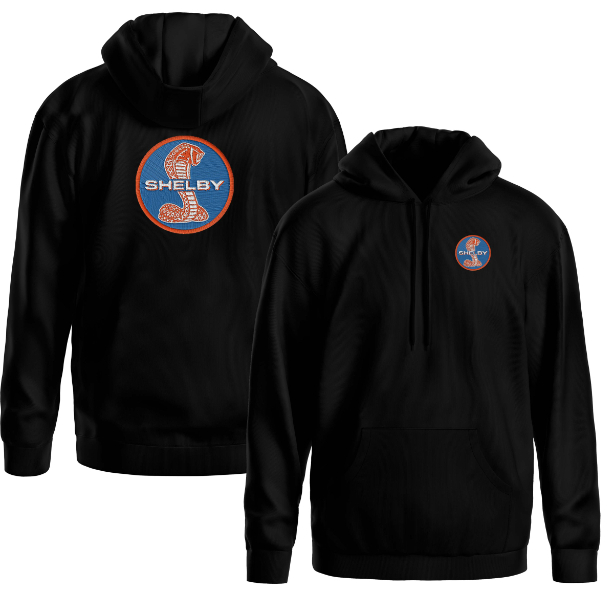 HOODIE SHELBY LOGO ORANGE ET BLEU
