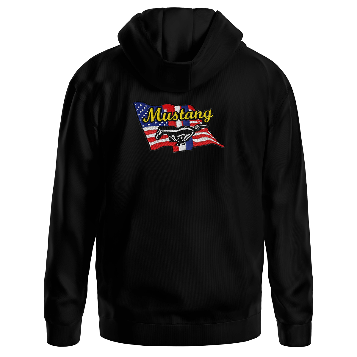 HOODIE MUSTANG USA FLAG