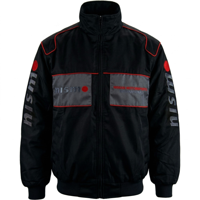 Blouson Nissan Nismo Noir Gris: Sportif et Confortable