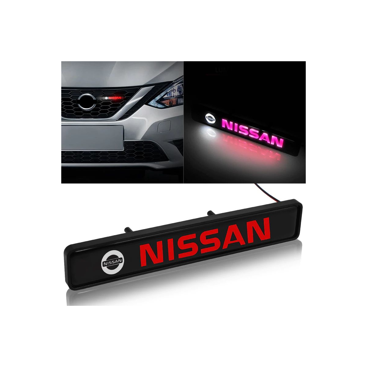 SIGLE LUMINEUX POUR CALANDRE NISSAN | WRC Rally Mega.Store