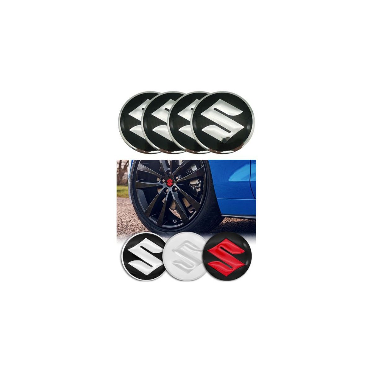 CACHE MOYEU SUZUKI 56MM | WRC Rally Mega.Store