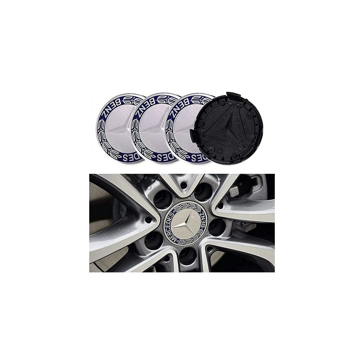 CACHE MOYEU MERCEDES 75MM | WRC Rally Mega.Store