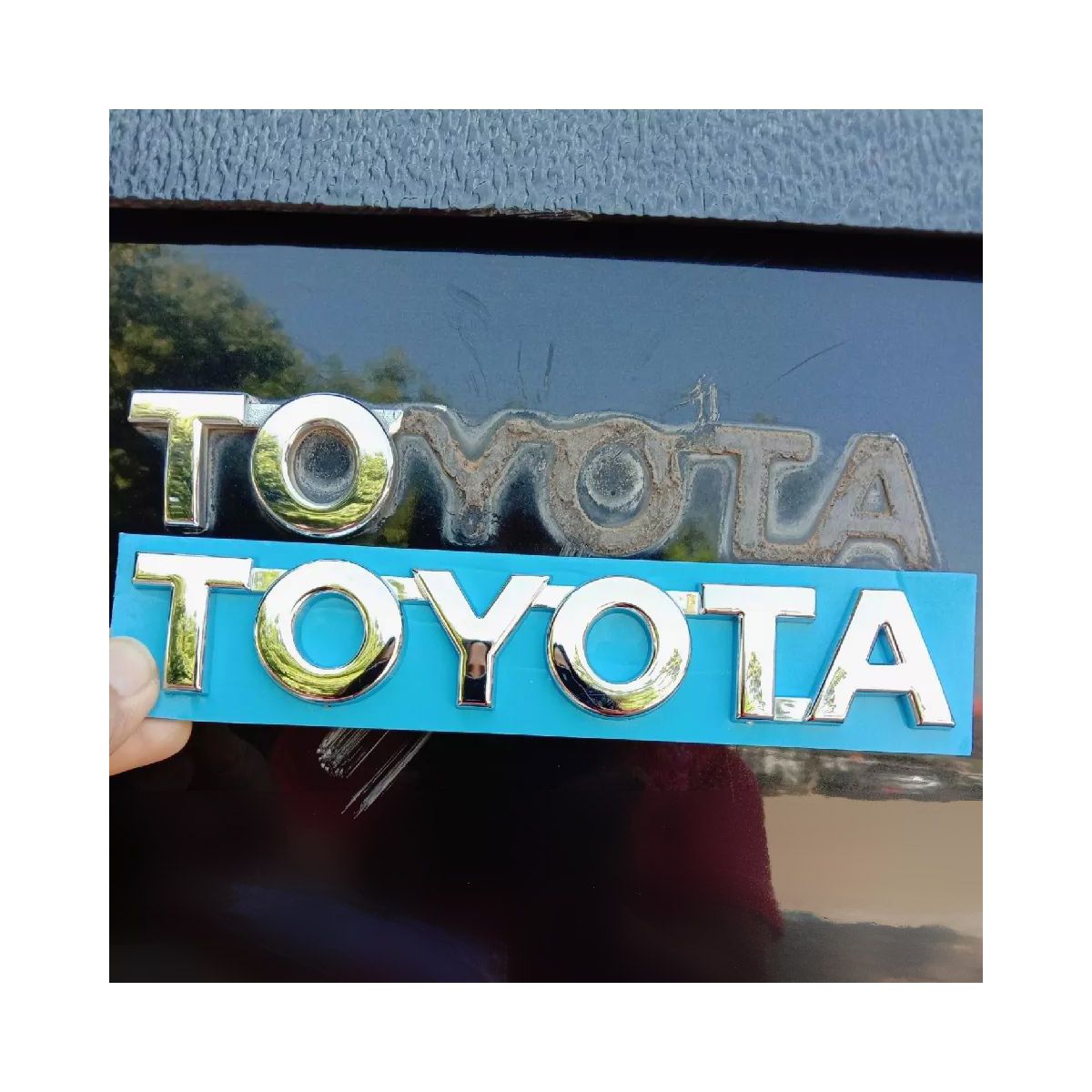EMBLEME 3D CHROME AUTOCOLLANTE TOYOTA | WRC Rally Mega.Store