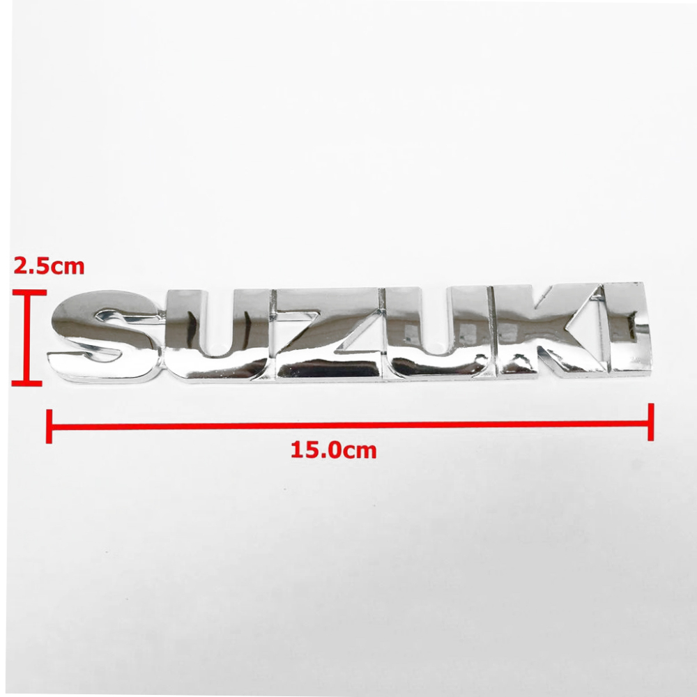 EMBLEME 3D CHROME AUTOCOLLANTE SUZUKI | WRC Rally Mega.Store