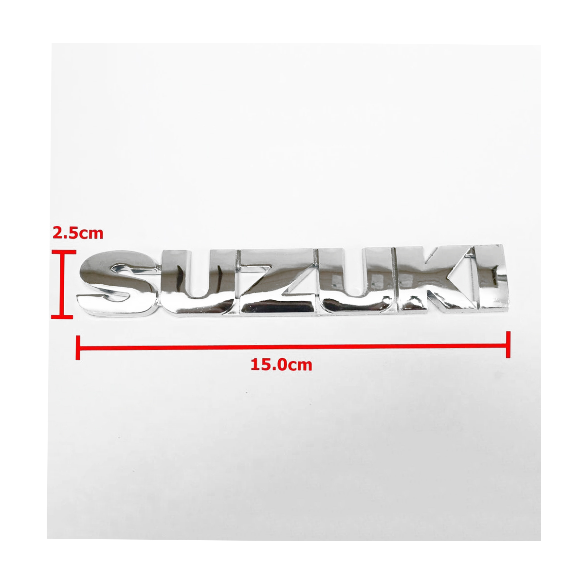 EMBLEME 3D CHROME AUTOCOLLANTE SUZUKI | WRC Rally Mega.Store