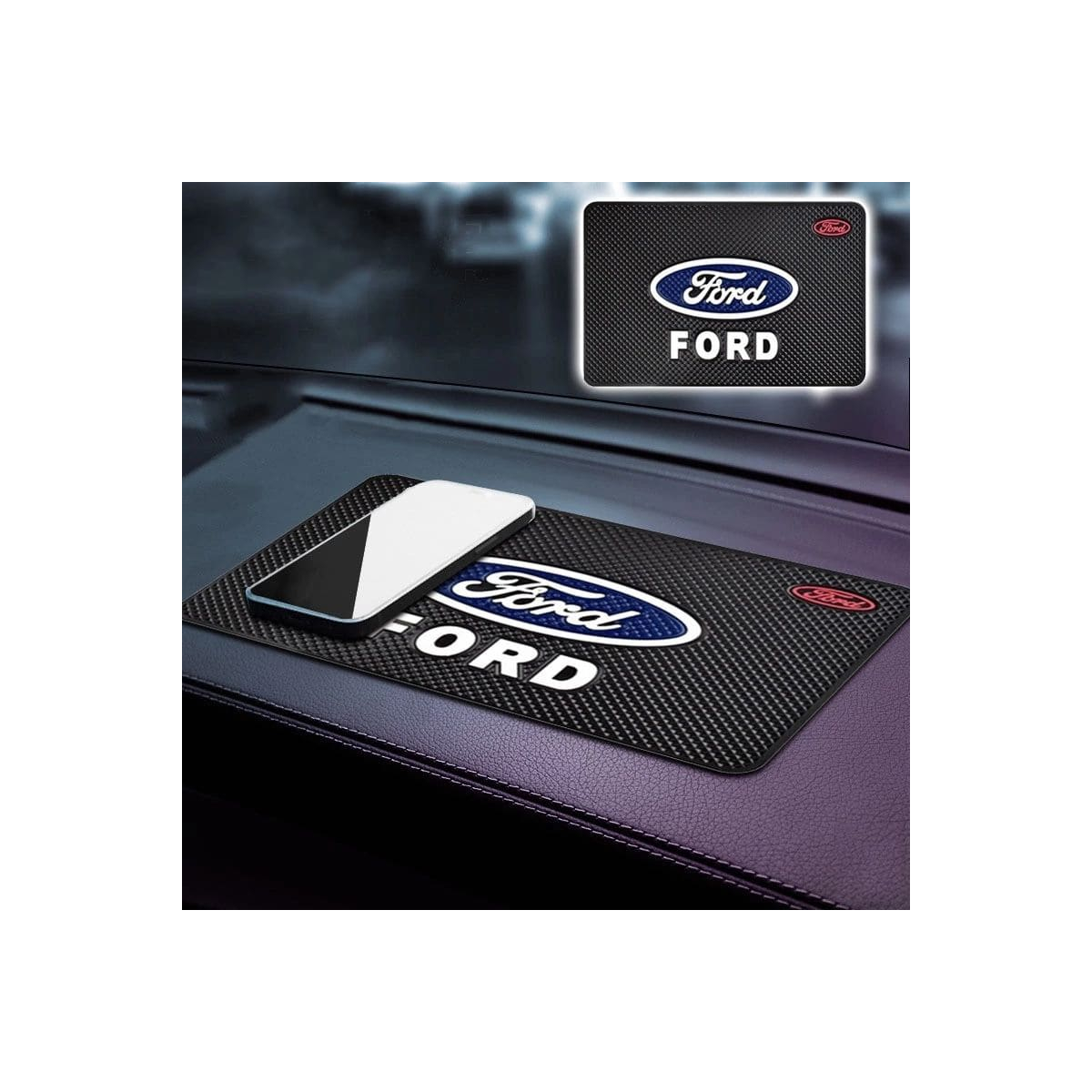 TAPIS SILICONE ANTIDERAPANT POUR TABLEAU DE BORD FORD | WRC Rally Mega.Store