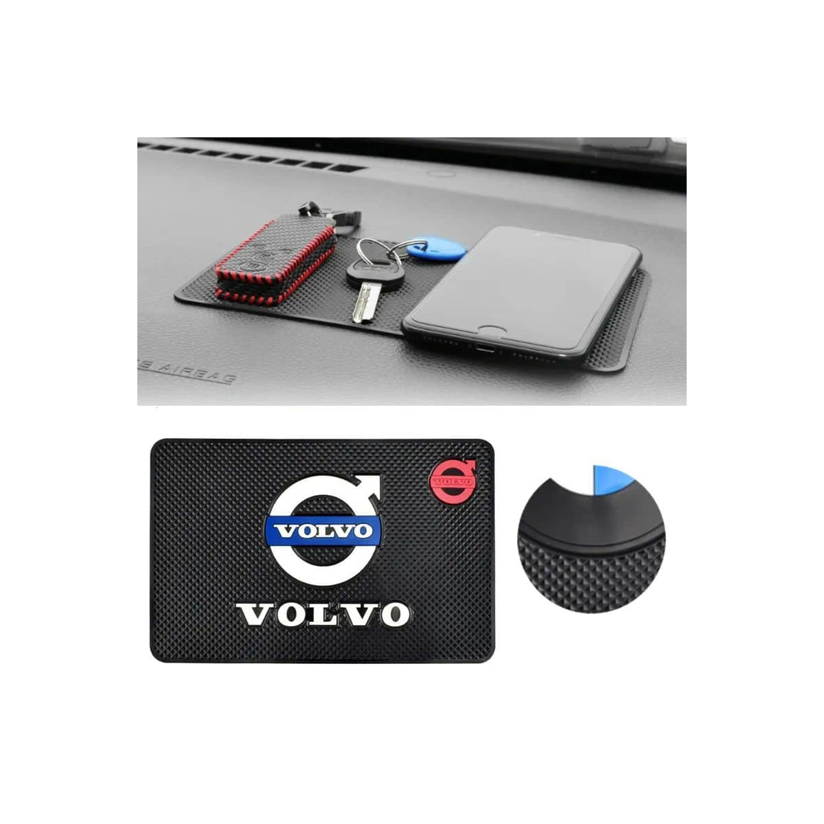 TAPIS SILICONE ANTIDERAPANT POUR TABLEAU DE BORD VOLVO | WRC Rally Mega.Store