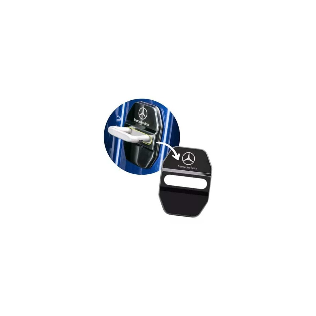 CACHE DE PROTECTION POUR SERRURE DE PORTE MERCEDES | WRC Rally Mega.Store