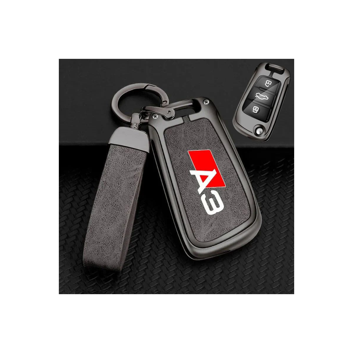 PROTEGE CLES + PORTE CLES AUDI A3 GRIS | WRC Rally Mega.Store