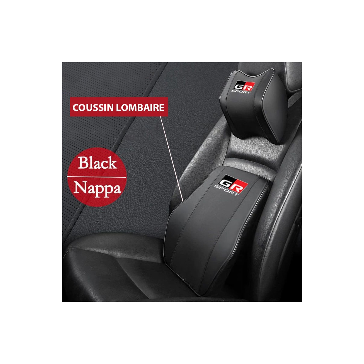 COUSSIN LOMBAIRE MEMOIRE DE FORME TOYOTA GR SPORT | WRC Rally Mega.Store