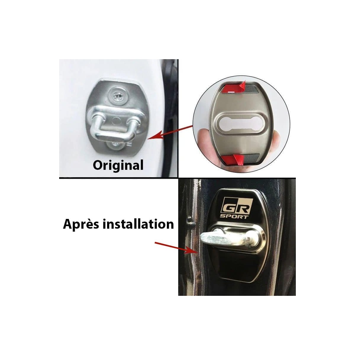 CACHE DE PROTECTION POUR SERRURE DE PORTE TOYOTA GR SPORT | WRC Rally Mega.Store