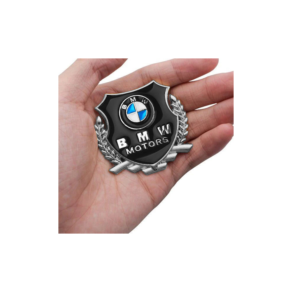 EMBLEME BOUCLIER LOGO BMW SILVER | WRC Rally Mega.Store