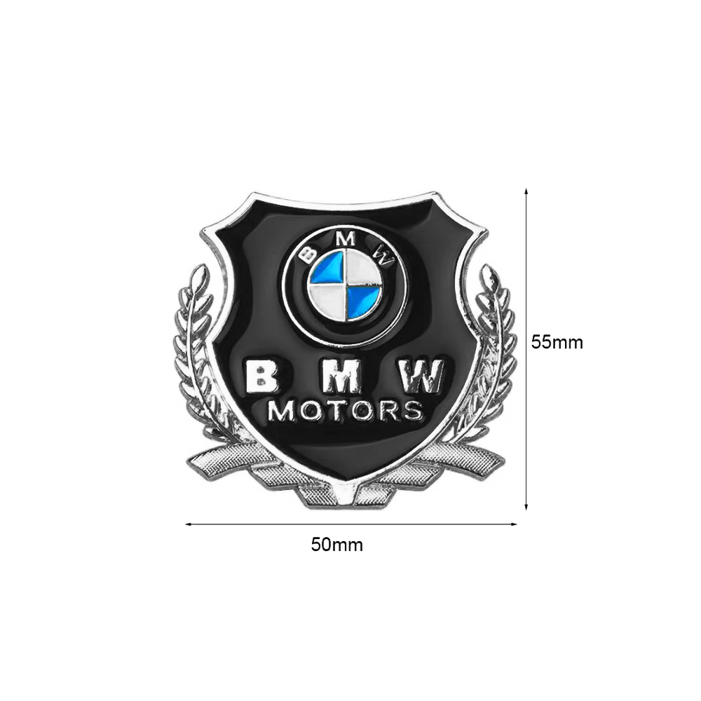 EMBLEME BOUCLIER LOGO BMW SILVER | WRC Rally Mega.Store