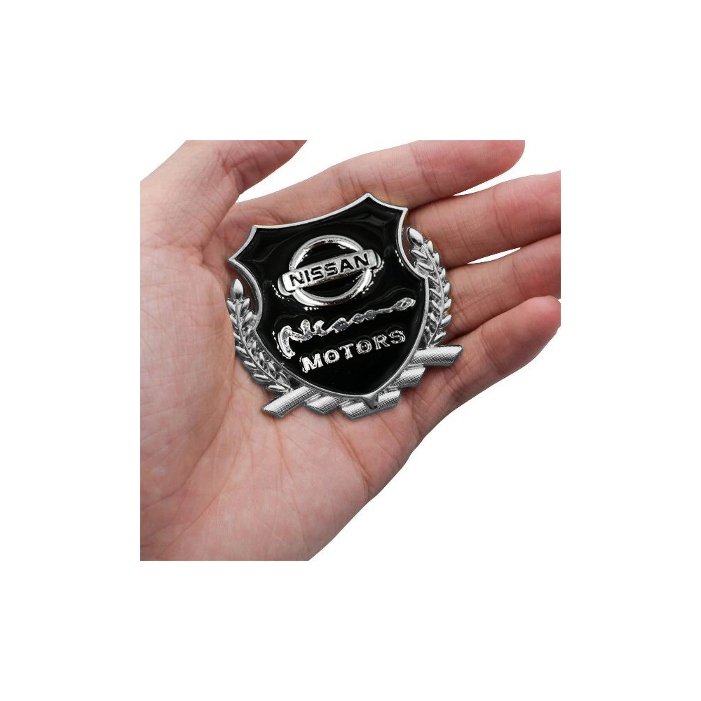 EMBLEME BOUCLIER LOGO NISSAN NISMO MOTORS SILVER | WRC Rally Mega.Store