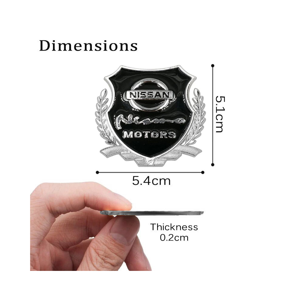 EMBLEME BOUCLIER LOGO NISSAN NISMO MOTORS SILVER | WRC Rally Mega.Store