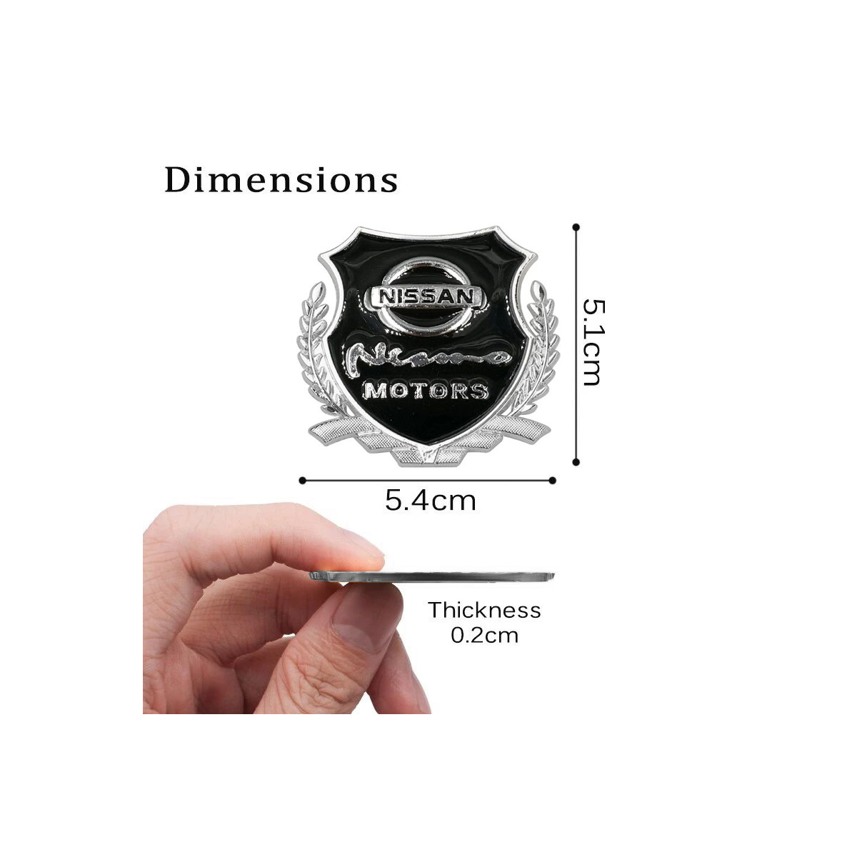 EMBLEME BOUCLIER LOGO NISSAN NISMO MOTORS SILVER | WRC Rally Mega.Store
