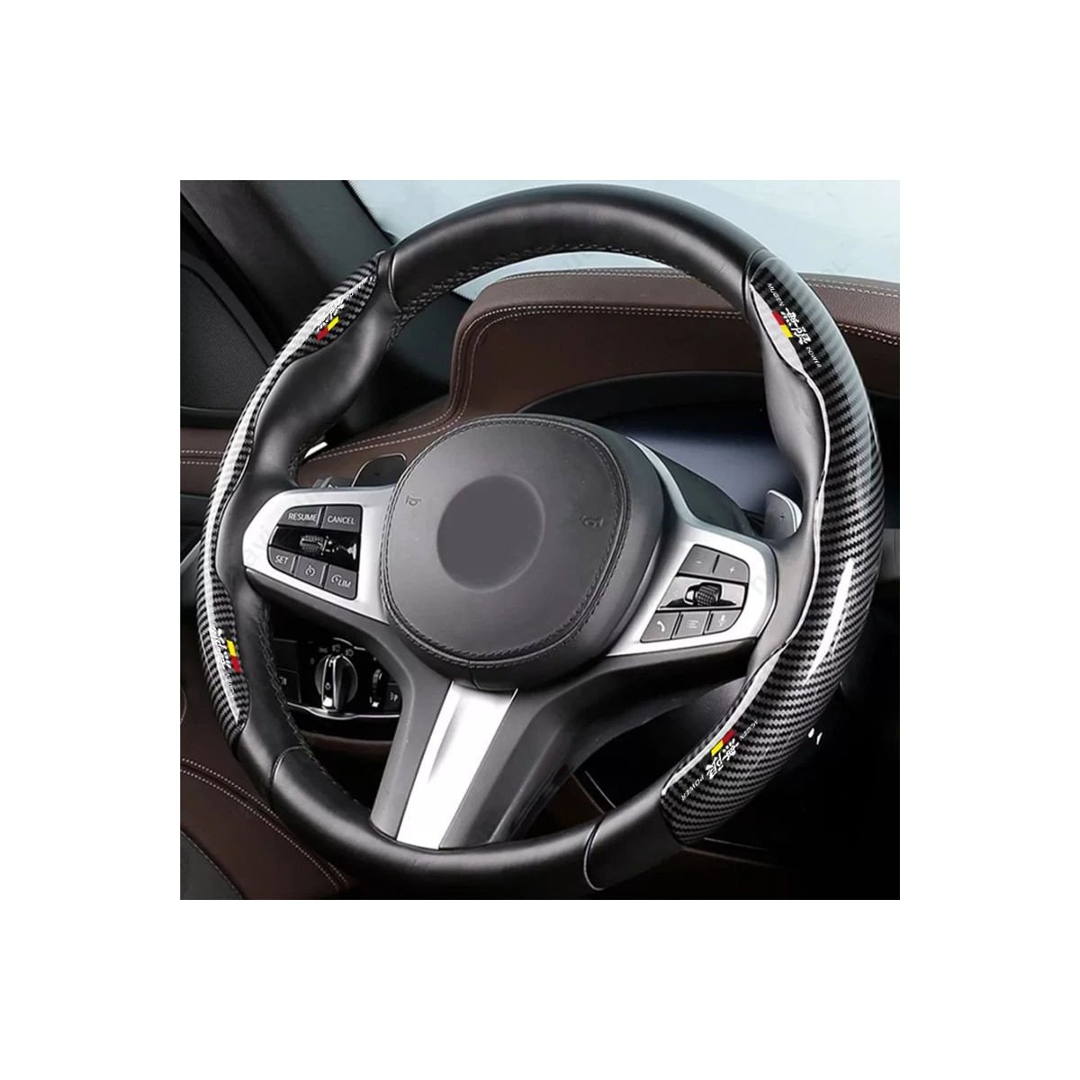 COUVRE VOLANT NOIR FIBRE DE CARBONE POUR HONDA MUGEN POWER | WRC Rally Mega.Store