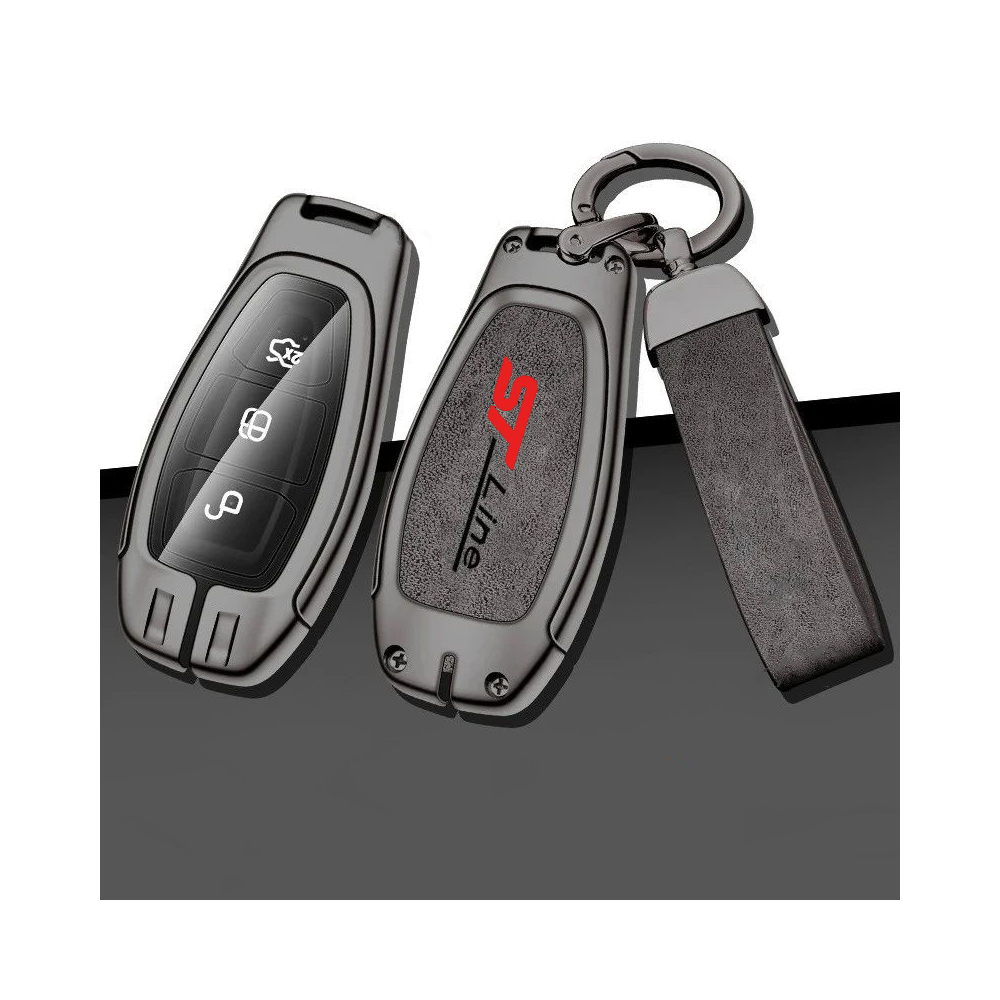 PROTEGE CLES + PORTE CLES FORD ST LINE GRIS | WRC Rally Mega.Store