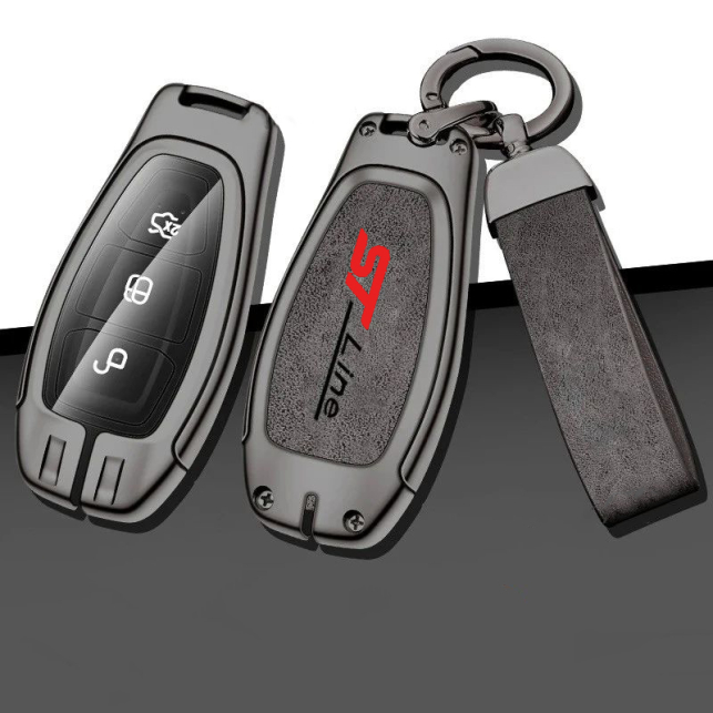 PROTEGE CLES + PORTE CLES FORD ST LINE GRIS | WRC Rally Mega.Store