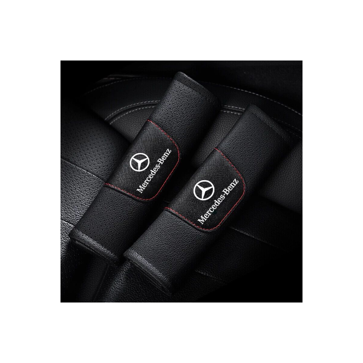 PROTEGE SANGLE DE CEINTURE DE SECURITE EN CUIR MERCEDES | WRC Rally Mega.Store