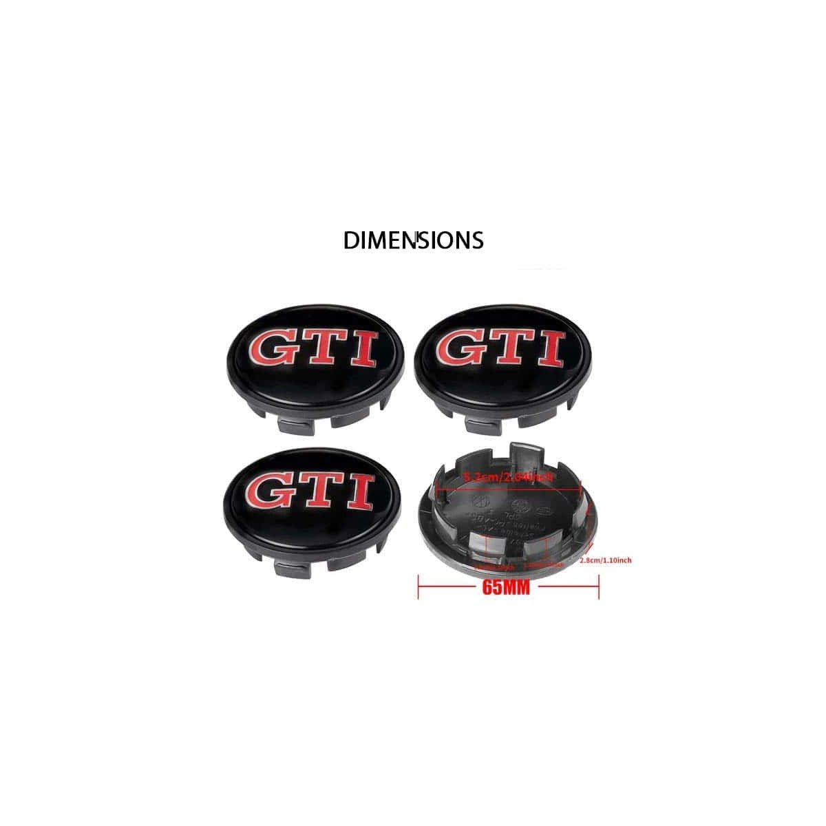 CACHE MOYEU VOLKSWAGEN GTI 65MM | WRC Rally Mega.Store
