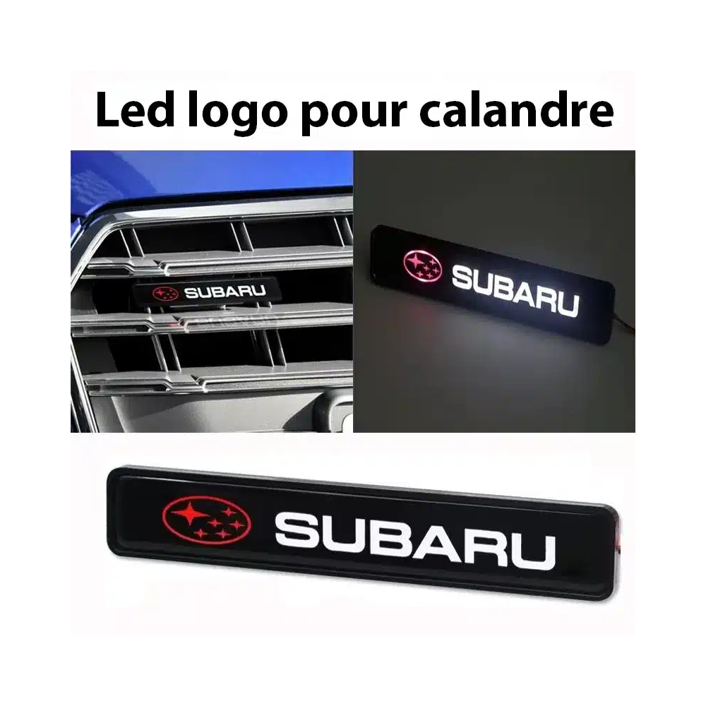 SIGLE LUMINEUX POUR CALANDRE SUBARU | WRC Rally Mega.Store