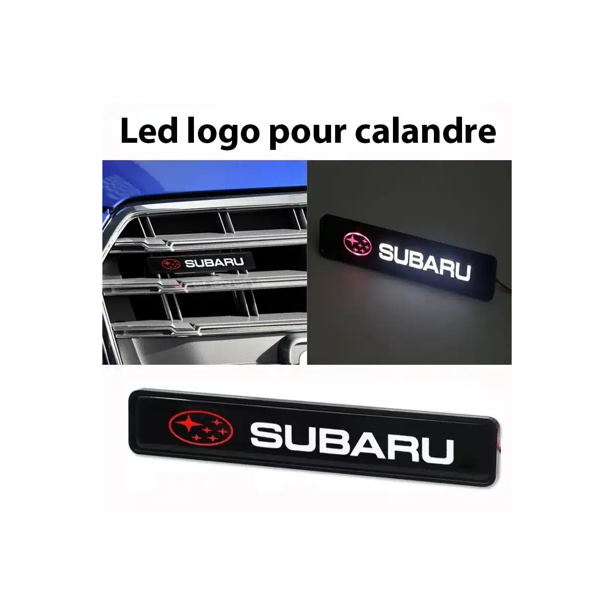 SIGLE LUMINEUX POUR CALANDRE SUBARU | WRC Rally Mega.Store