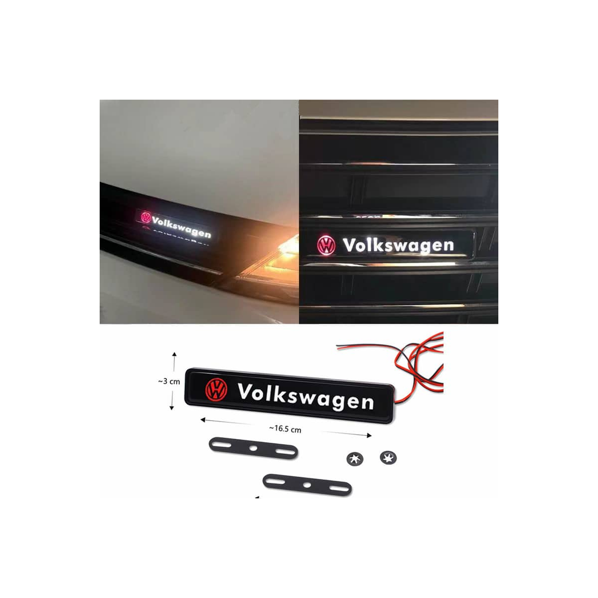 SIGLE LUMINEUX POUR CALANDRE VOLKSWAGEN | WRC Rally Mega.Store