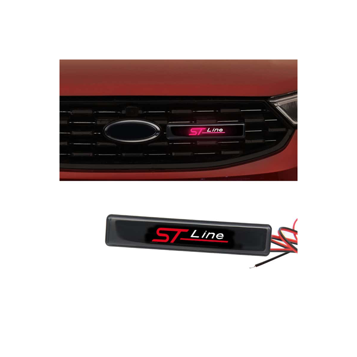 SIGLE LUMINEUX POUR CALANDRE FORD ST LINE | WRC Rally Mega.Store