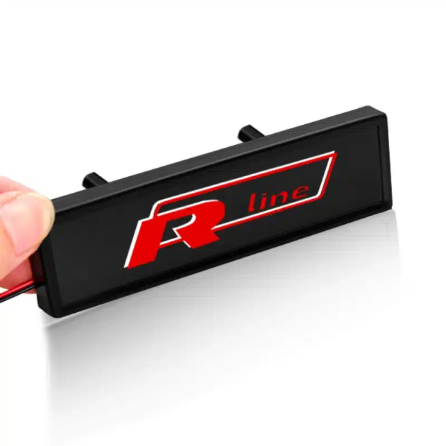 SIGLE LUMINEUX POUR CALANDRE VOLKSWAGEN R LINE | WRC Rally Mega.Store