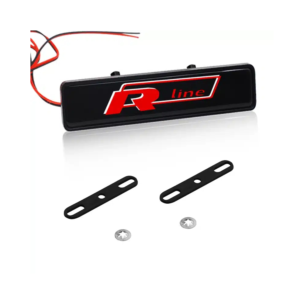 SIGLE LUMINEUX POUR CALANDRE VOLKSWAGEN R LINE | WRC Rally Mega.Store