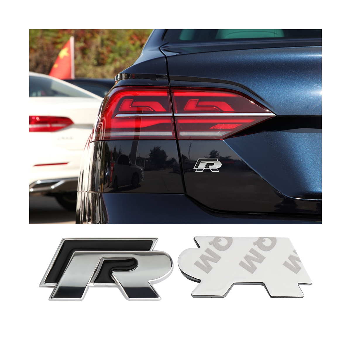EMBLEME LOGO AUTOCOLLANT VOLKSWAGEN R LINE | WRC Rally Mega.Store