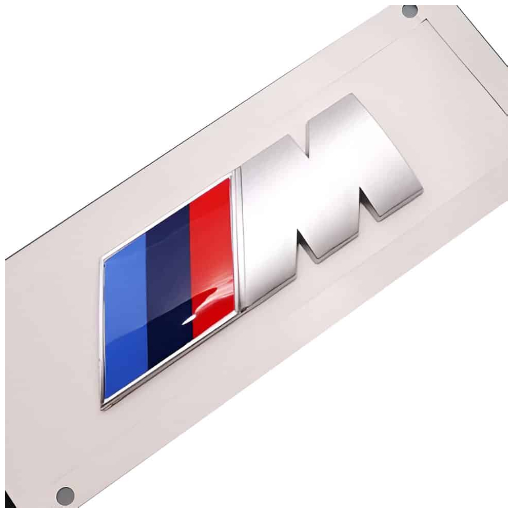 EMBLEME LOGO AUTOCOLLANT BMW M ARGENT MAT | WRC Rally Mega.Store