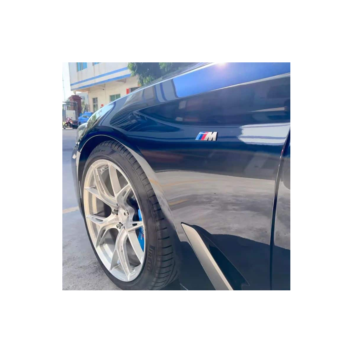 EMBLEME LOGO AUTOCOLLANT BMW M ARGENT MAT | WRC Rally Mega.Store