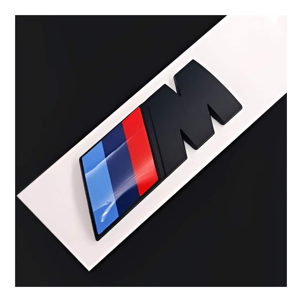 EMBLEME LOGO AUTOCOLLANT BMW M NOIR MAT | WRC Rally Mega.Store