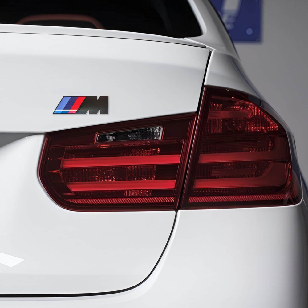 EMBLEME LOGO AUTOCOLLANT BMW M NOIR MAT | WRC Rally Mega.Store