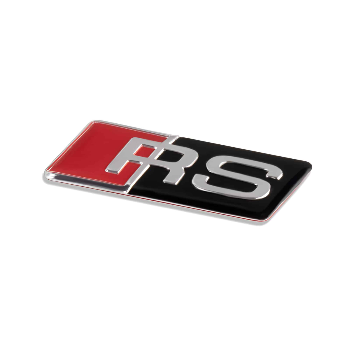 EMBLEME LOGO AUTOCOLLANT RS NOIR POUR VOLANT AUDI | WRC Rally Mega.Store