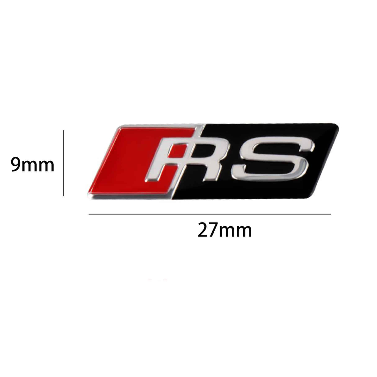 Embleme Logo Autocollant RS Noir pour Volant Aud - 7,99 €