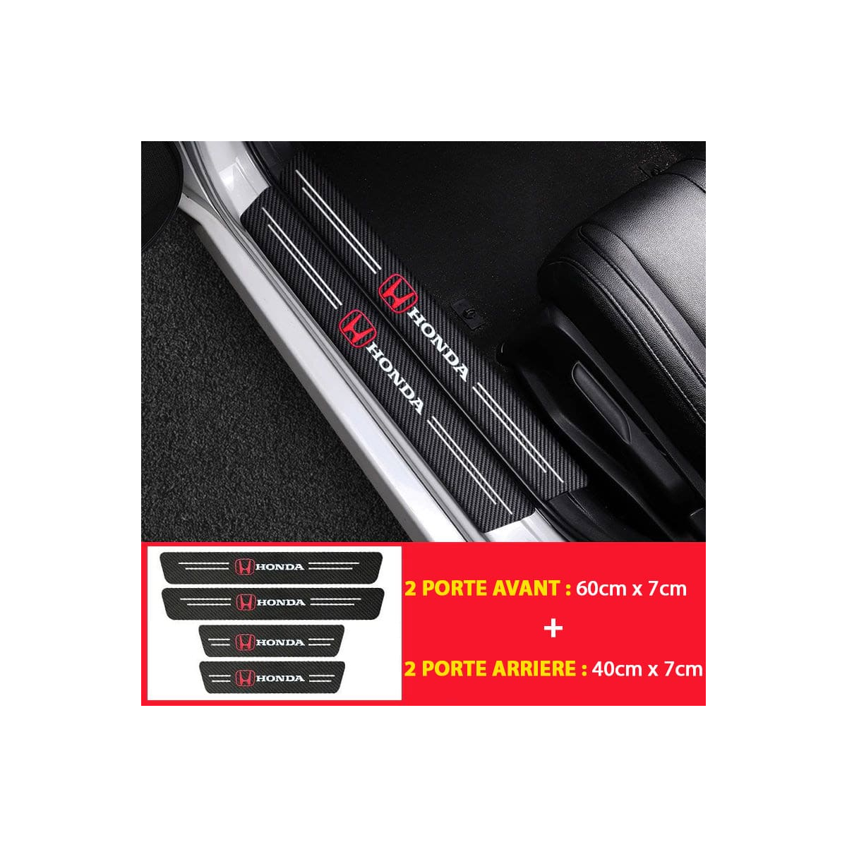 FILM PROTECTION AUTOCOLLANT POUR SEUIL DE PORTE HONDA | WRC Rally Mega.Store