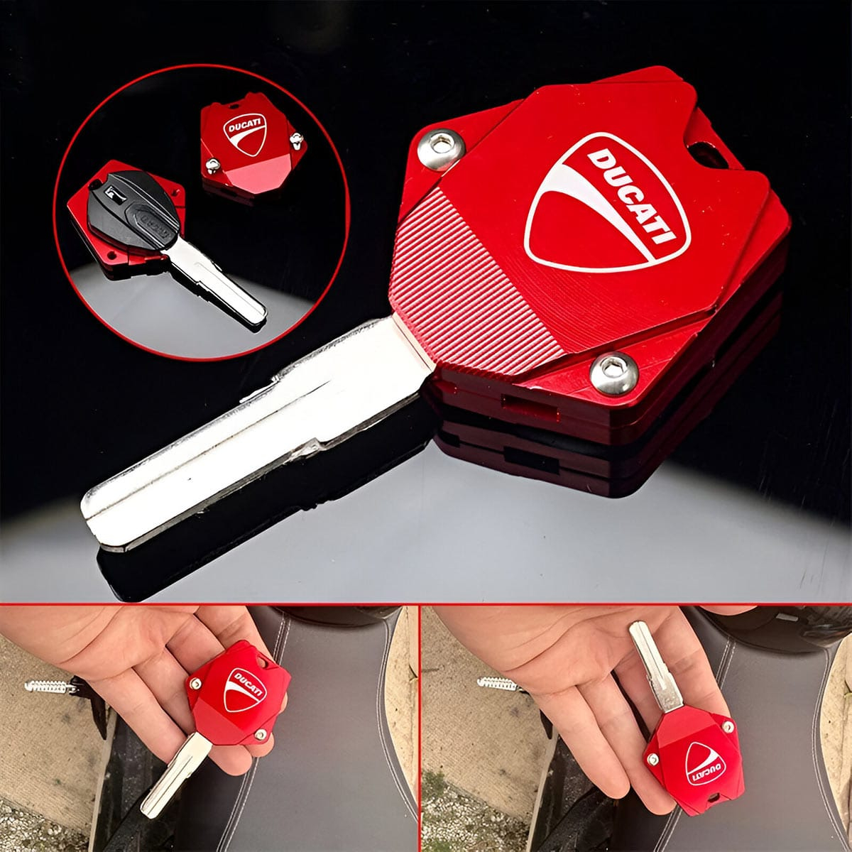 PROTEGE CLES DUCATI MONSTER ROUGE | WRC Rally Mega.Store