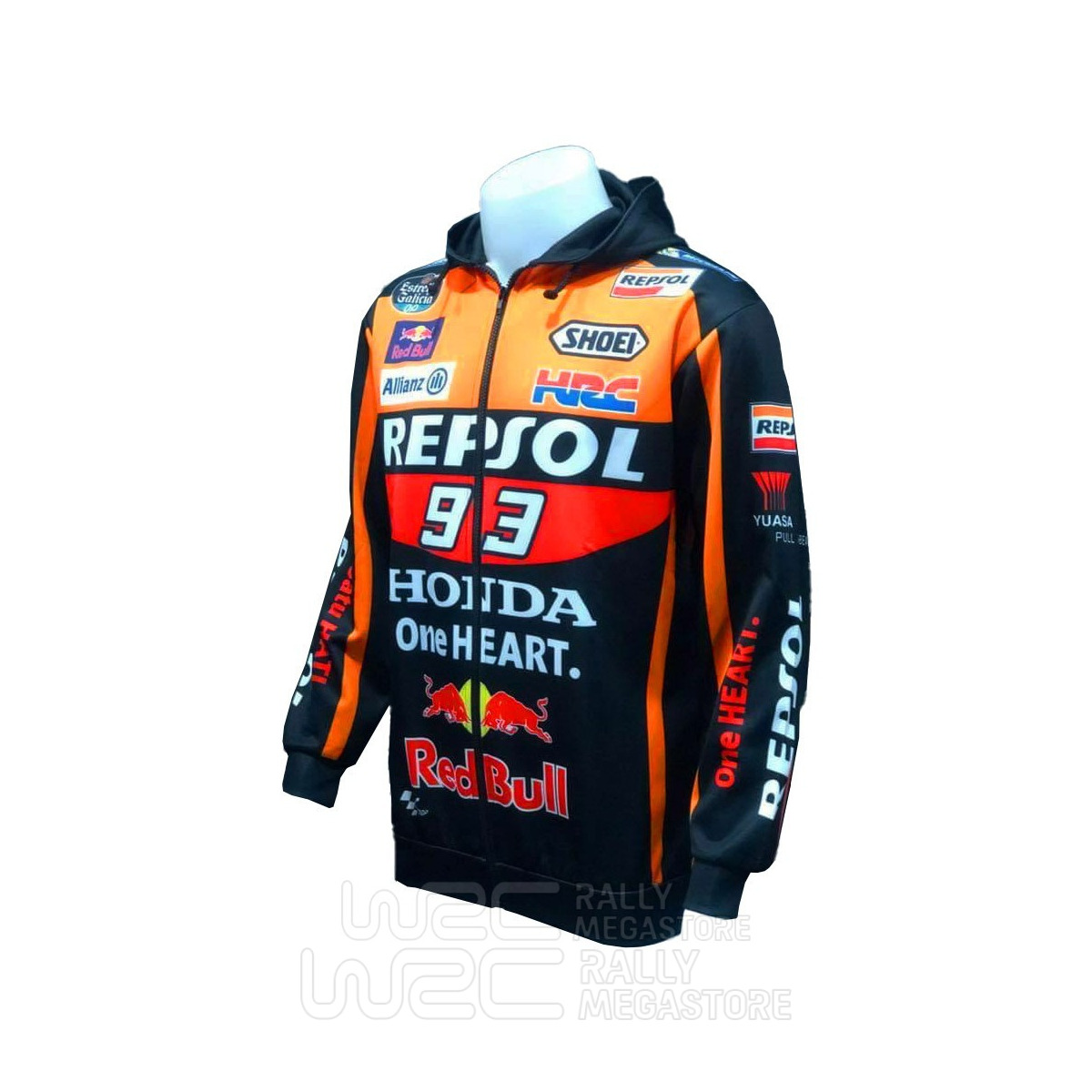 HOODIE REPSOL HONDA TEAM MOTO GP MARC MARQUEZ 93 | WRC Rally Mega.Store