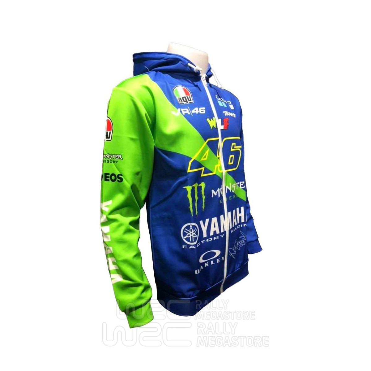 HOODIE VR46 RACING TEAM VALENTINO ROSSI 46 MOTO GP | WRC Rally Mega.Store