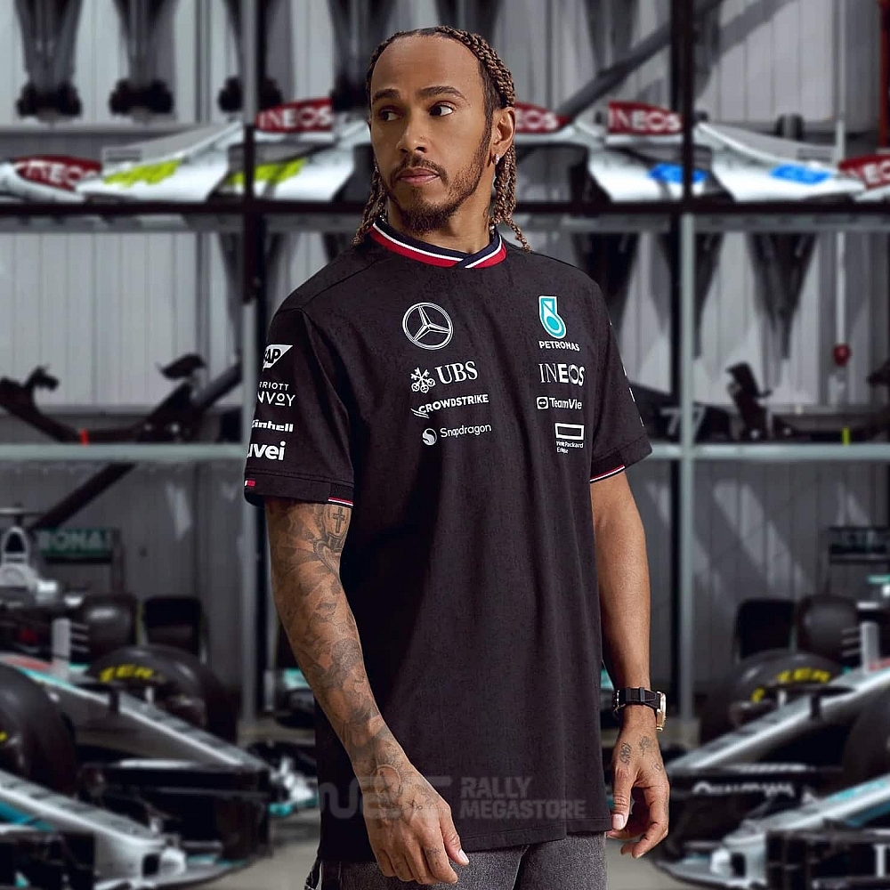 T-SHIRT OFFICIEL MERCEDES AMG PETRONAS TEAM F1 2024 | WRC Rally Mega.Store