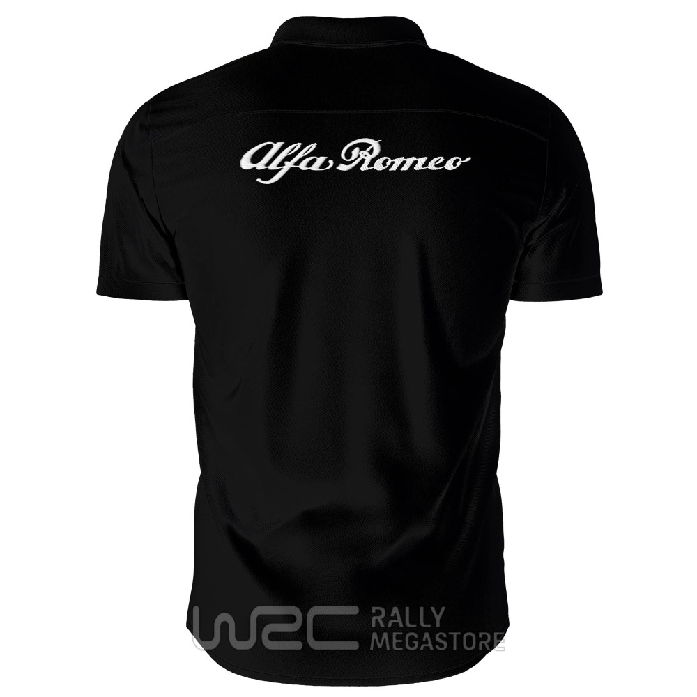 CHEMISE ALFA ROMEO BLACK WHITE