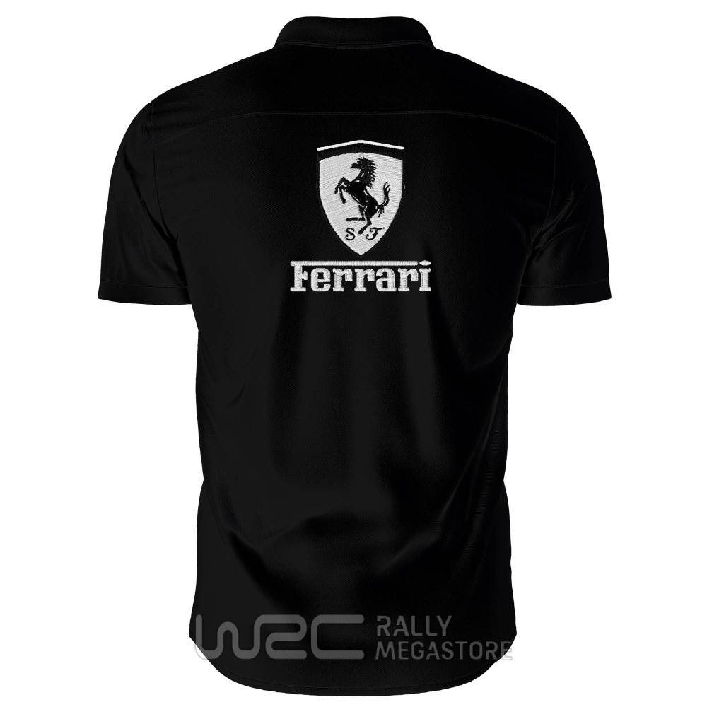 CHEMISE FERRARI BLACK WHITE