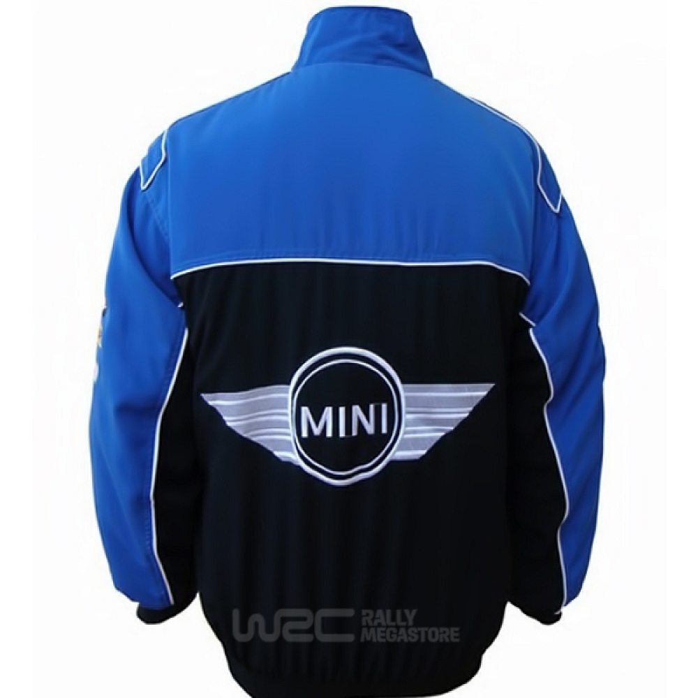 BLOUSON MINI COOPER BLEU ET NOIR | WRC Rally Mega.Store