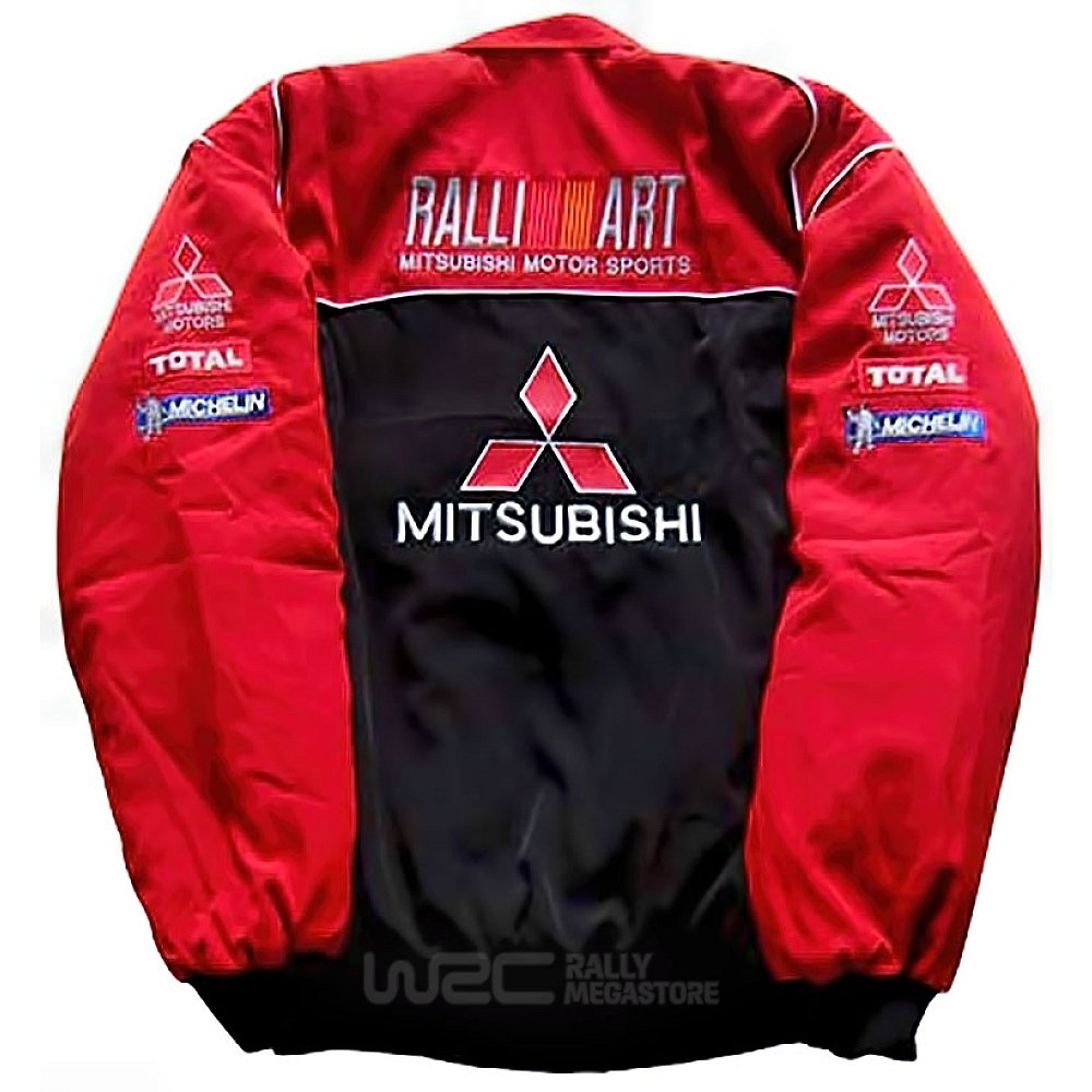 BLOUSON MITSUBISHI RALLIART ROUGE ET NOIR | WRC Rally Mega.Store